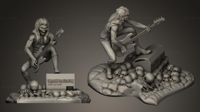 Statues of famous people (Eddie Iron Maiden, STKC_0023) 3D models for cnc